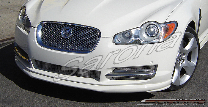 Custom Jaguar XF  Sedan Front Add-on Lip (2009 - 2011) - $390.00 (Part #JG-005-FA)